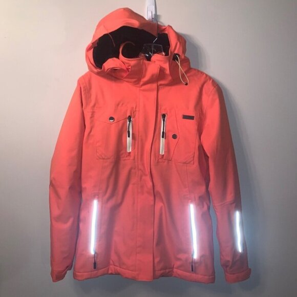 Orage Winter Jacket Orange Ski Snowboard S - Picture 2 of 13